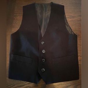 Black Toddler Boy Suit Vest 5T